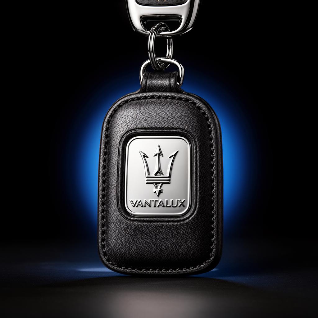Black Leather + Chrome Badge